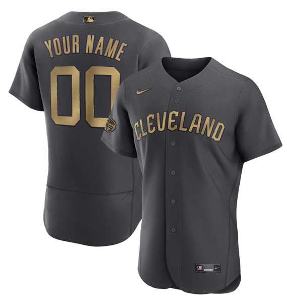 Customized Men's Cleveland Indians Active Player Charcoal 2022 All-Star Flex Base Stitched Jersey,We sell and wholesale Customized Men's Cleveland Indians Active Player Charcoal 2022 All-Star Flex Base Stitched Jersey on line form chian!